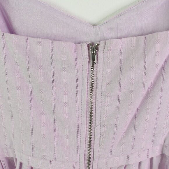 Aqua Tonal‎ Stripe Peplum Top Lavender XL - Picture 7 of 8